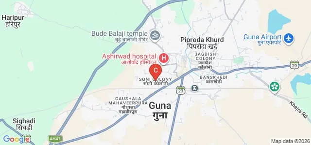 Divyansh Mahavidyalaya, Guna Map