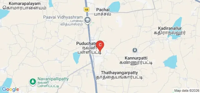 Rainbow College of Education, Namakkal Map