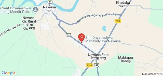Shri Dnyaneshwar Mahavidyalaya, Newasa Map