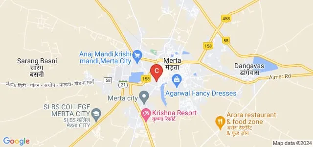 Aadarsh Educational Institute, Merta City Map