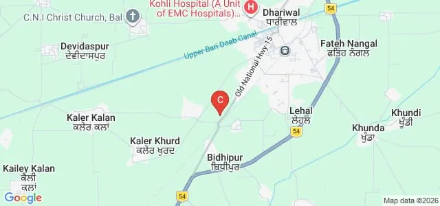 Baba Banda Singh Bahadur College of Education, Dhariwal Map