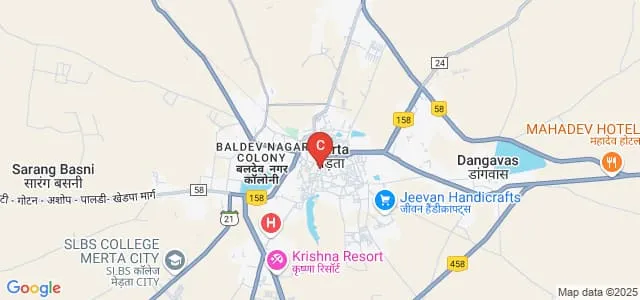 Agarwal College, Merta City Map