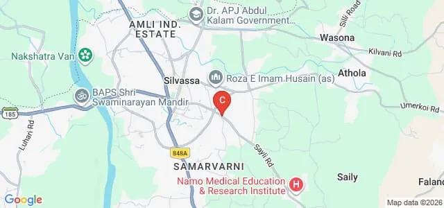 SSR College of Education, Silvassa Map