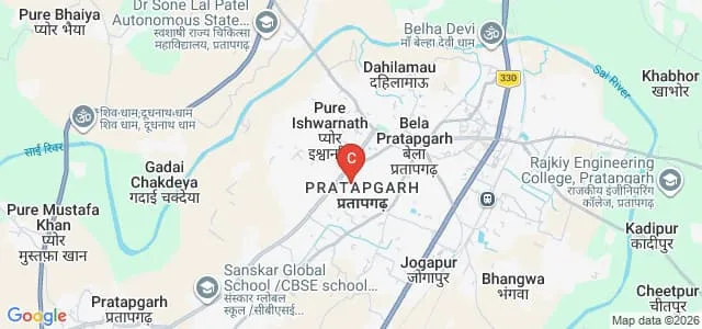 Maa Kalawati Mahavidyalaya, Pratapgarh Map
