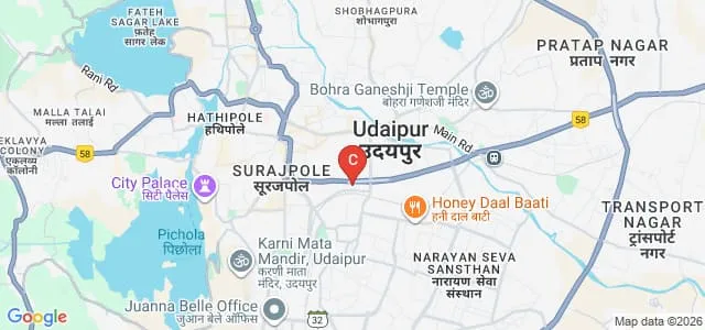 College of Fisheries, Udaipur Map