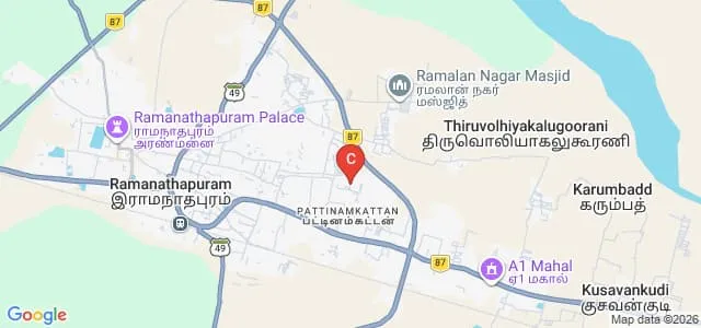 Mohamed Sathak Dasthagir Teacher Training College, Ramanathapuram Map