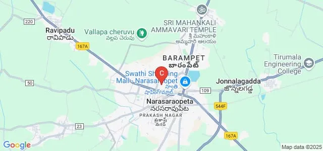 SKRBR College, Narasaraopet Map
