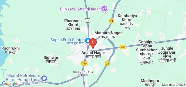 Swarna Prabha Mahila PG College, Anand Nagar Map