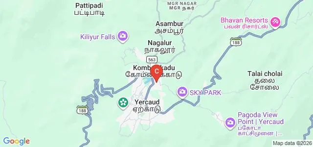 Shevaroys College of Hotel Management and Catering Technology, Yercaud Map