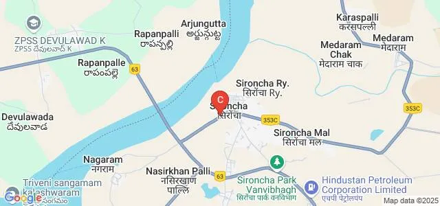 Dr Cv Raman Science College, Sironcha Map