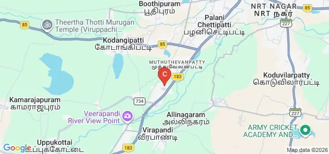 Shri VPR College of Education, Theni Map