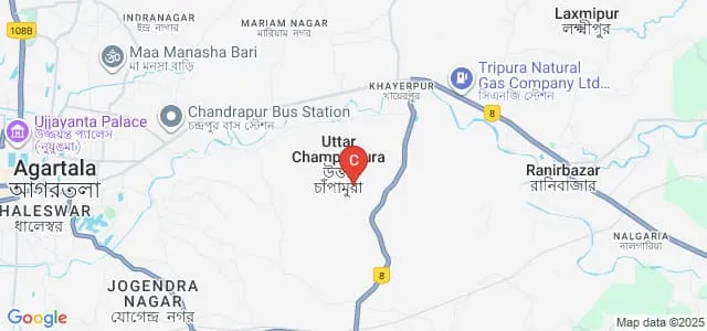 Tripurasundari College of Nursing, Agartala Map