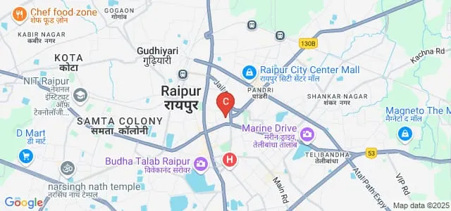 Smt Pramila Gokul Das Daga Girl's College, Raipur Map