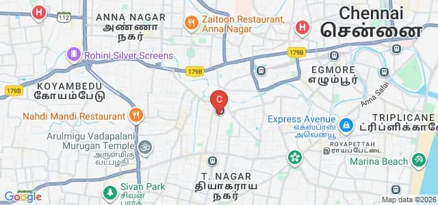 Bridge Academy College of Media and Fine Arts, Chennai Map