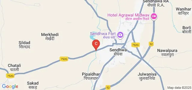Late KL Pandey School of Pharmacy, Barwani Map