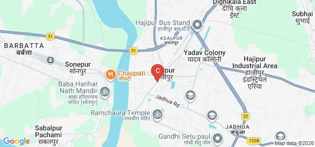 Vaishali Mahila College, Hazipur Map