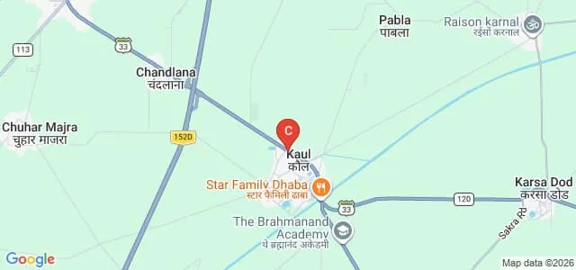 Babu Anant Ram Janta College of Education, Kaithal Map