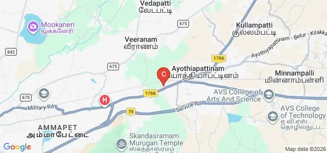 Vysya College of Education, Salem Map