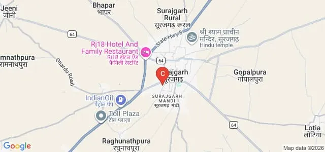Ramkishan Jugalkishor Barasia PG College, Surajgarh Map