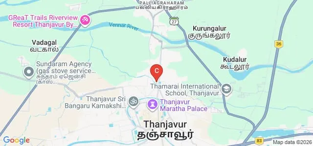 TUK Arts College, Thanjavur Map