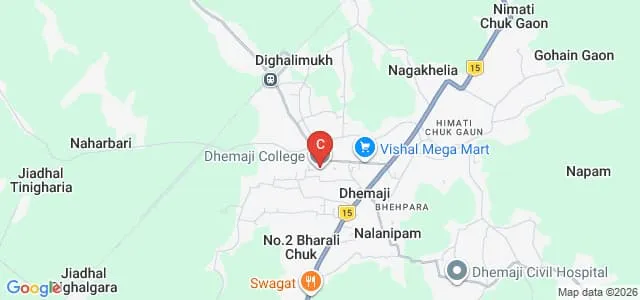 Dhemaji College, Dhemaji Map