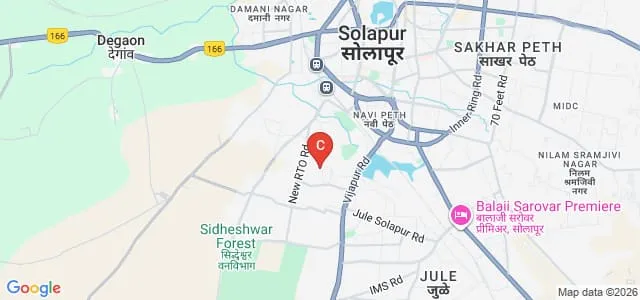 Gauritai Tilak College of Nursing, Solapur Map