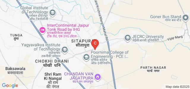 Mahatma Gandhi Dental College and Hospital, Sitapura Map