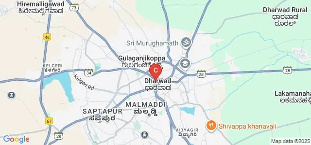 Shreeya College of Nursing, Dharwad Map