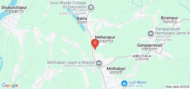Universal College of Education, Malda Map
