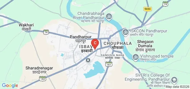 Shri Vithal Education and Research Institute's College of Pharmacy, Pandharpur Map