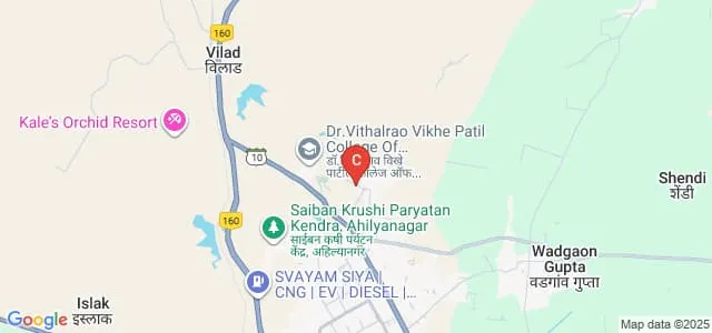 Padmashree Dr Vithalrao Vikhe Patil Foundation's Institute of Business Management and Rural Development, Ahmednagar Map