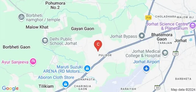 North East Institute of Management Science, Jorhat Map