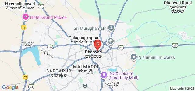 Anjuman Arts, Science, Commerce College and PG Studies, Dharwad Map