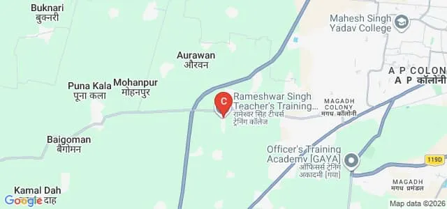 Rameshwar Singh Teachers Training College, Gaya Map