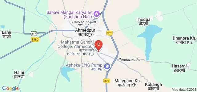 Mahatma Gandhi Mahavidyalaya, Ahmedpur Map