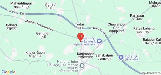 Mata Behafaiya Sogara Mahavidyalaya, Ghazipur Map