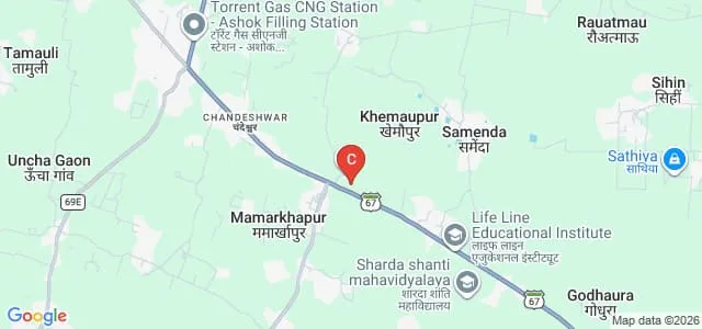 Dental College Azamgarh, Chandeshwar Map