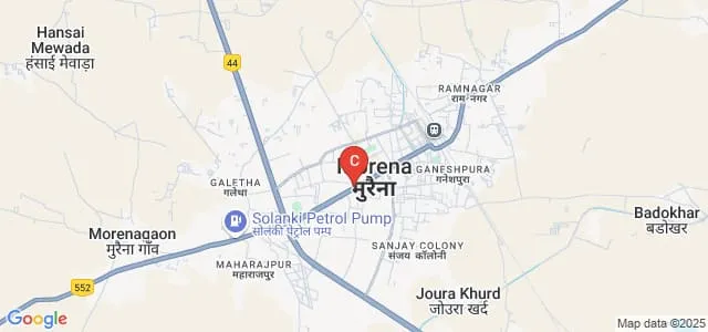 BL College, Morena Map