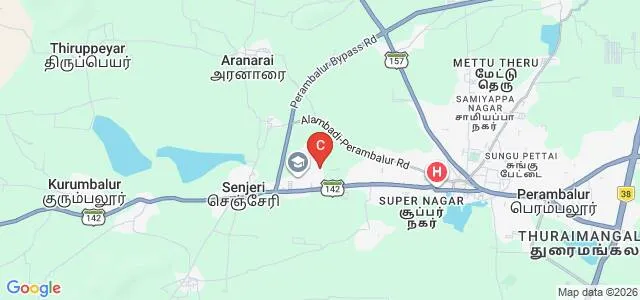 Srinivasan College of Arts and Science, Perambalur Map