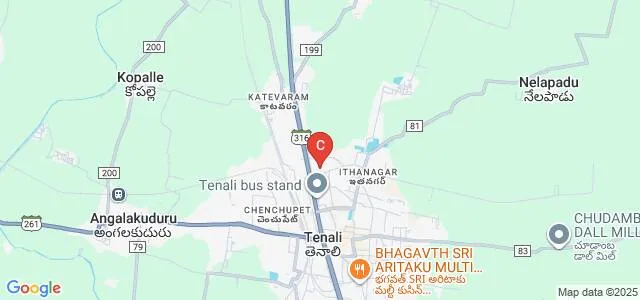 Nannapaneni Venkat Rao College of Engineering and Technology, Guntur Map