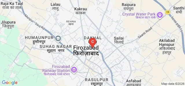 Dau Dayal Mahila PG College, Firozabad Map
