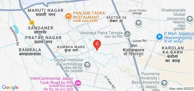 Bhagwan Mahaveer Law College and Research Centre, Jaipur Map
