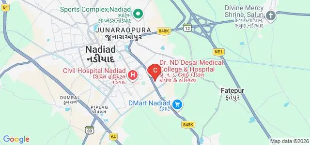 Faculty of Pharmacy, Dharmsinh Desai University, Nadiad Map