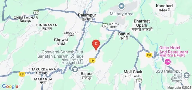 College of Basic Sciences, Kangra Map