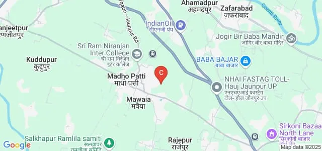 Sarju Prasad Mahavidyalaya, Jaunpur Map