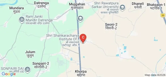 Shri Shankaracharya Institute of Professional Management and Technology, Raipur Map