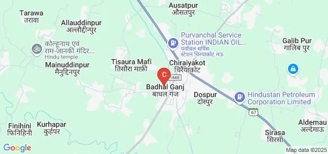 Ramdev Ramharsh Kisan Mahavidyalaya, Chiraiyakot, Mau Map