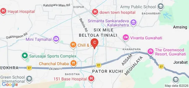 Sri Sankaradeva Nethralaya, Guwahati Map