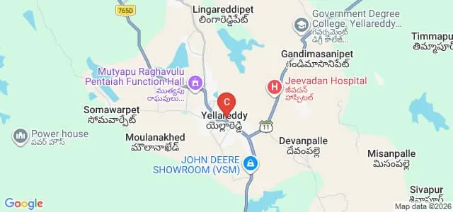 Government Degree College, Yellareddy Map