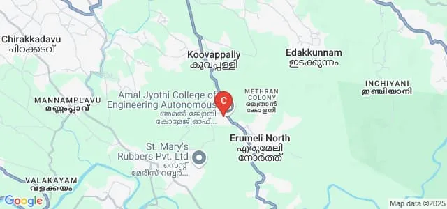 Amal Jyothi College of Engineering, Kottayam Map